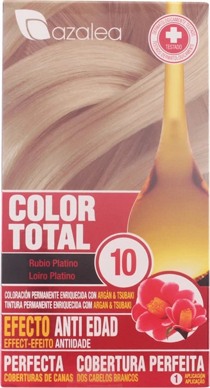 Ngjyrë flokësh AZALEA Color Total 10 unisex platin bionde
