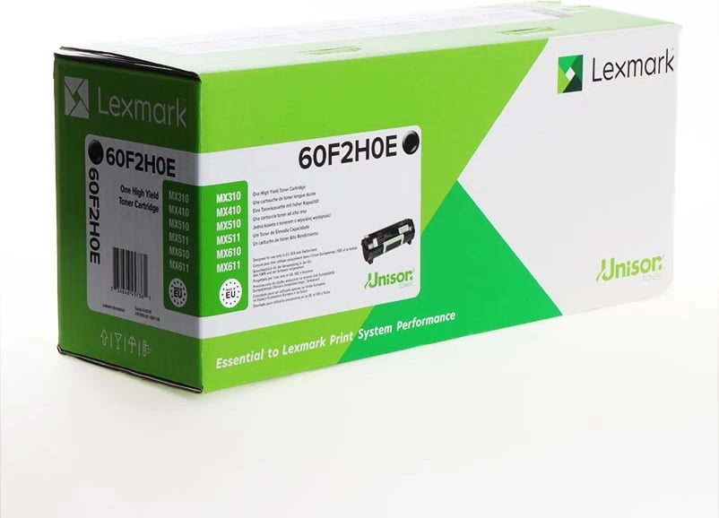Toner Lexmark 60F2H0E 10000 faqe XL i zi