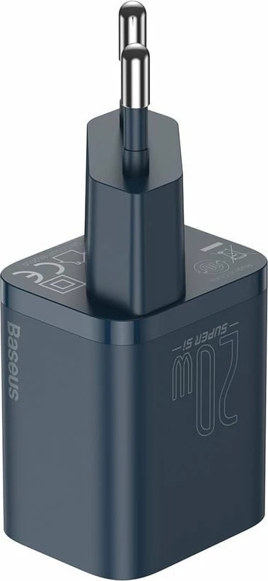 Karikues muri Baseus Super Si 1C me kabllo USB-C në Lightning 1m, 20W, Blu