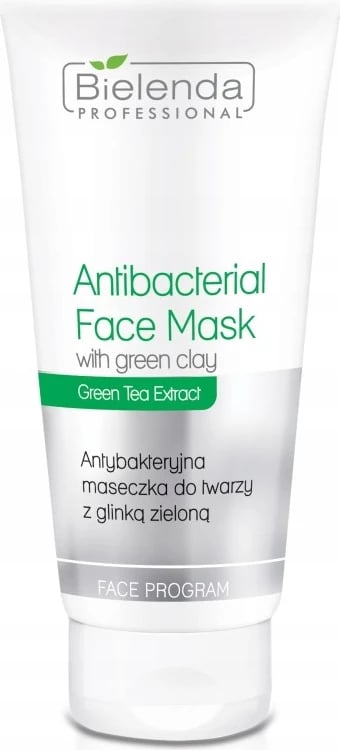 Maskë fytyre për femra Bielenda Professional Antibacterial me argjilë të gjelbër, 150g
