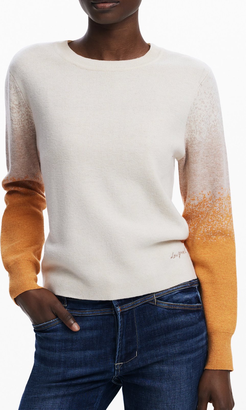 Xhemper femra DESIGUAL, bezhë