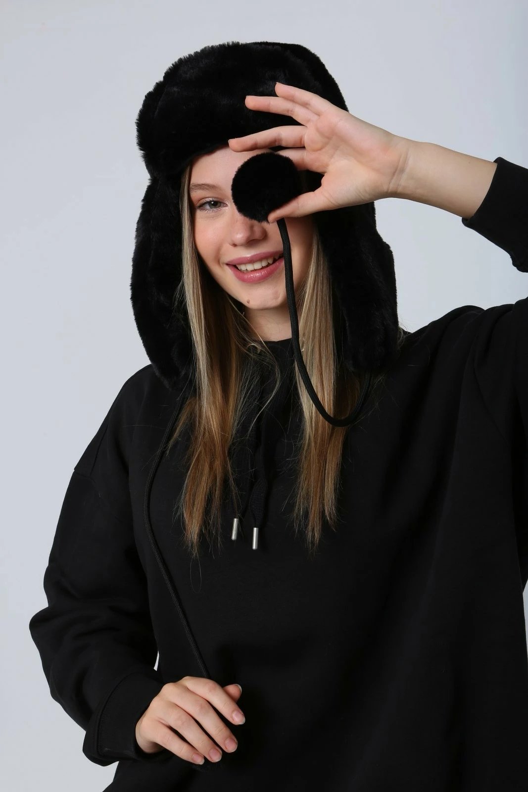 Kapelë grash, ngjyrë e zezë, Jumeon, Bere1103