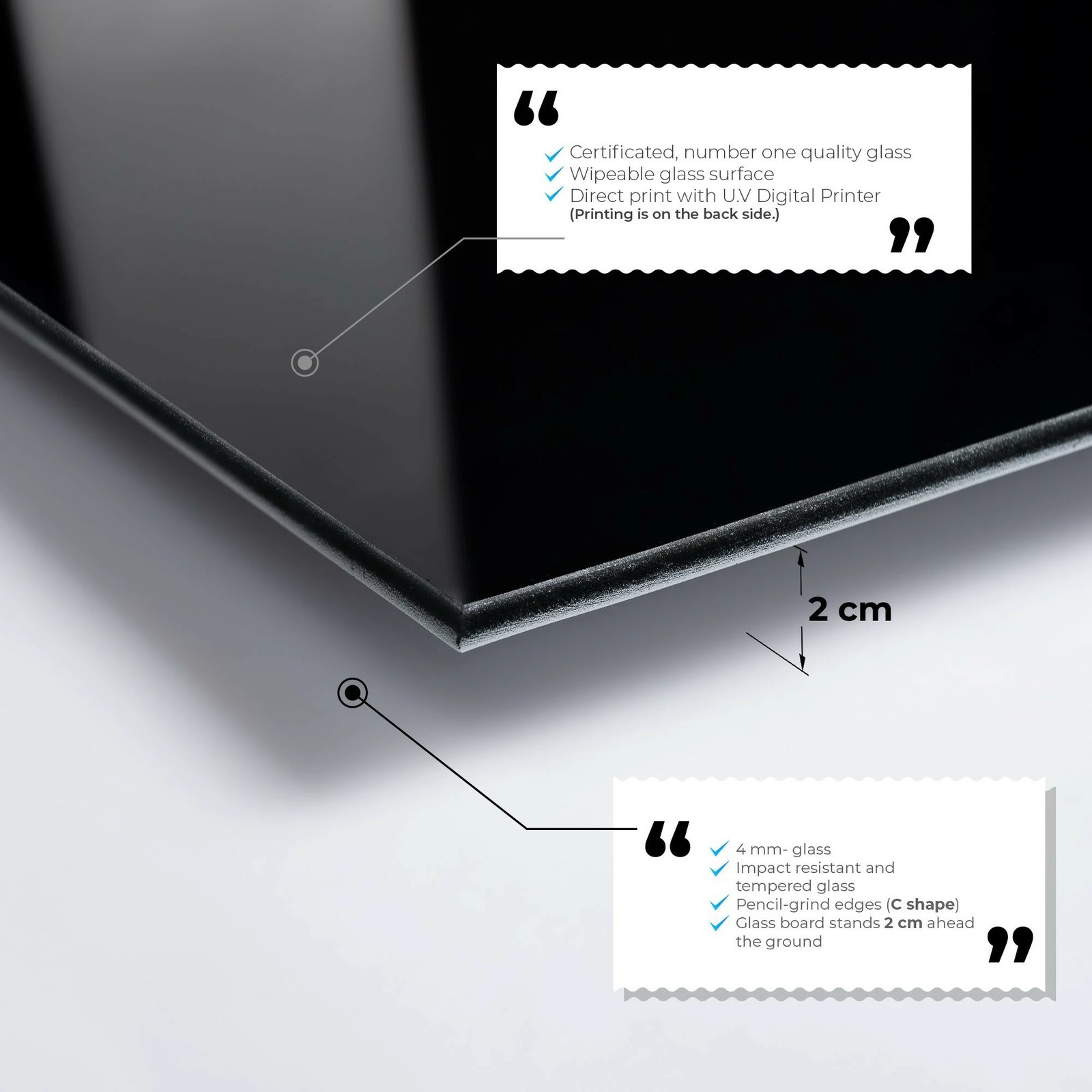 Pikturë dekorative prej xhami të temperuar, Wallity UV-035, 30x45cm