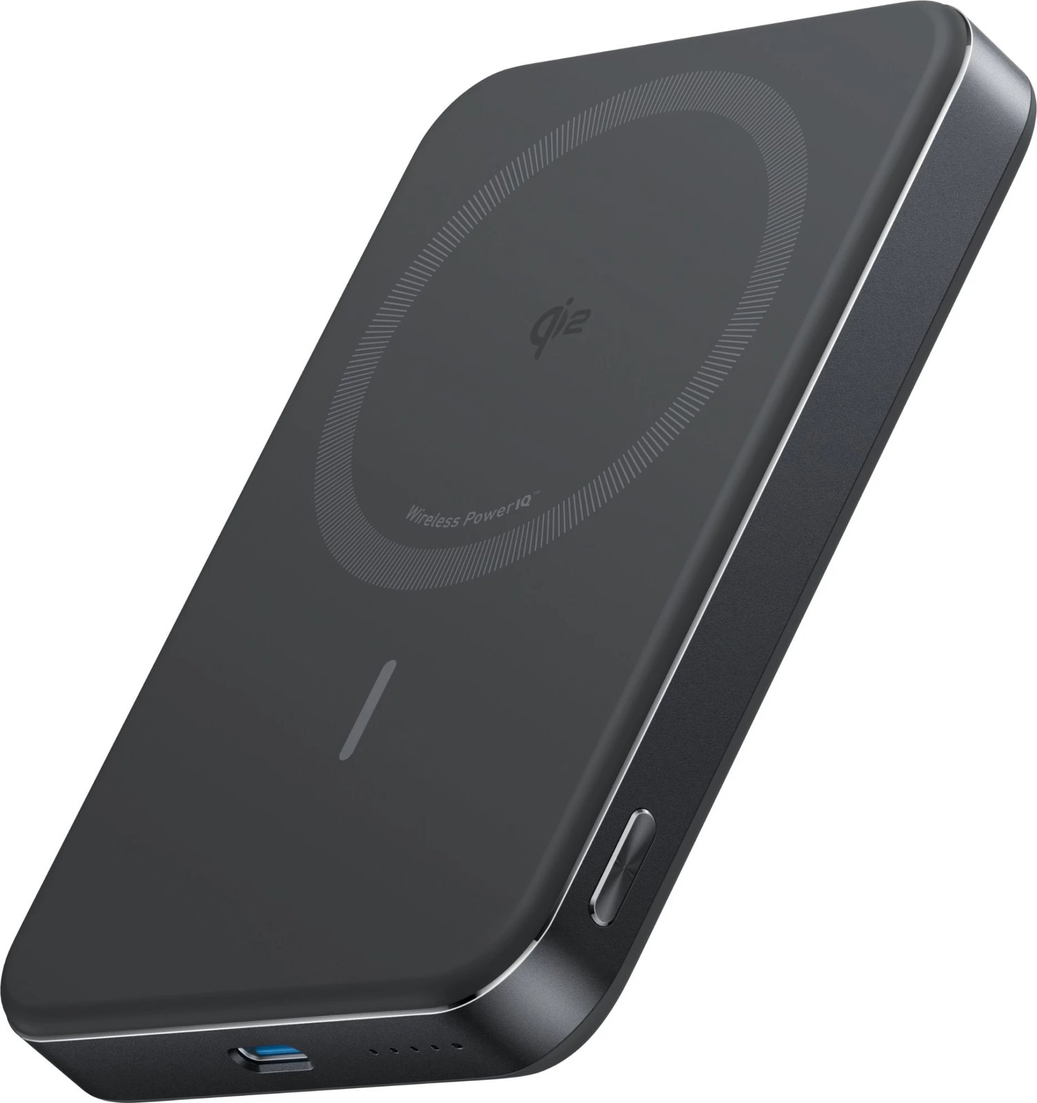 Powerbank Anker A1664H11, 10000 mAh, Ngarkim pa tel, 12 W, Ngjyrë e zezë