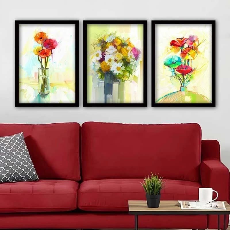 Pikturë dekorative me kornizë (3 copë), Wallity, 3SC_286091544_3545