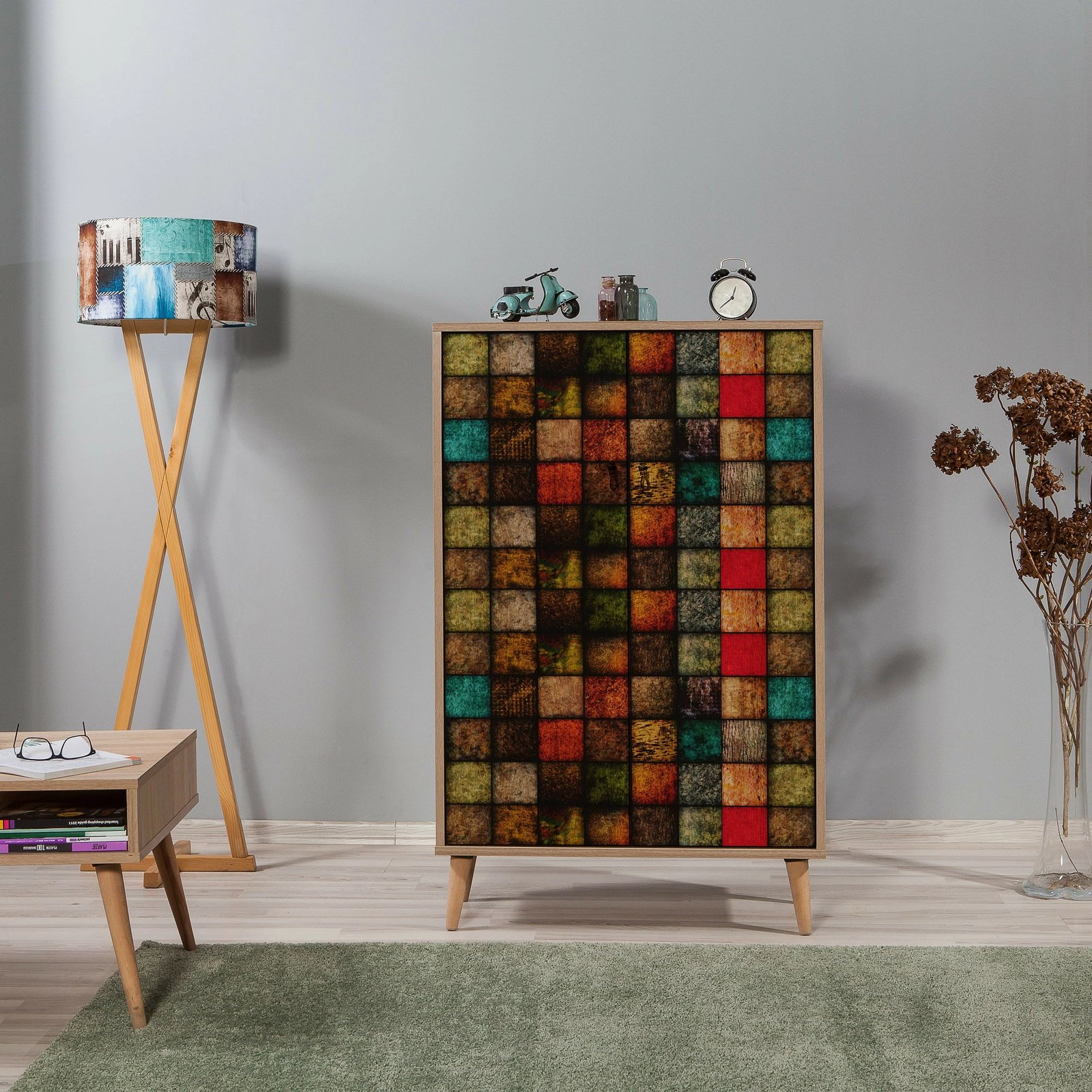 Dollap multifunksional Hanah Home, Multibox - 723, ngjyrë lisi Sonoma