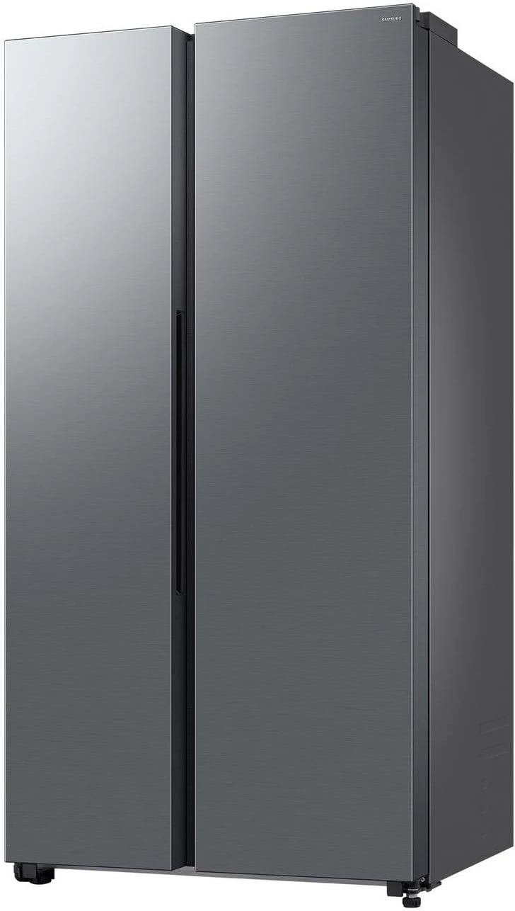 Frigorifer Side by Side Samsung RS70F65QETEO 659 L, AI Energy Mode, Mono Cooling, Wi‑Fi SmartThings, klasa energjike E, 36 dBA, argjend metalik mat