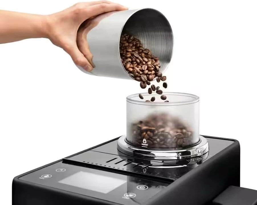 Aparat kafeje DeLonghi Rivelia EXAM440.35.B 19 bar, ekran TFT me ngjyra 3.5", Bean Switch System, 1.4 L, Onyx Black