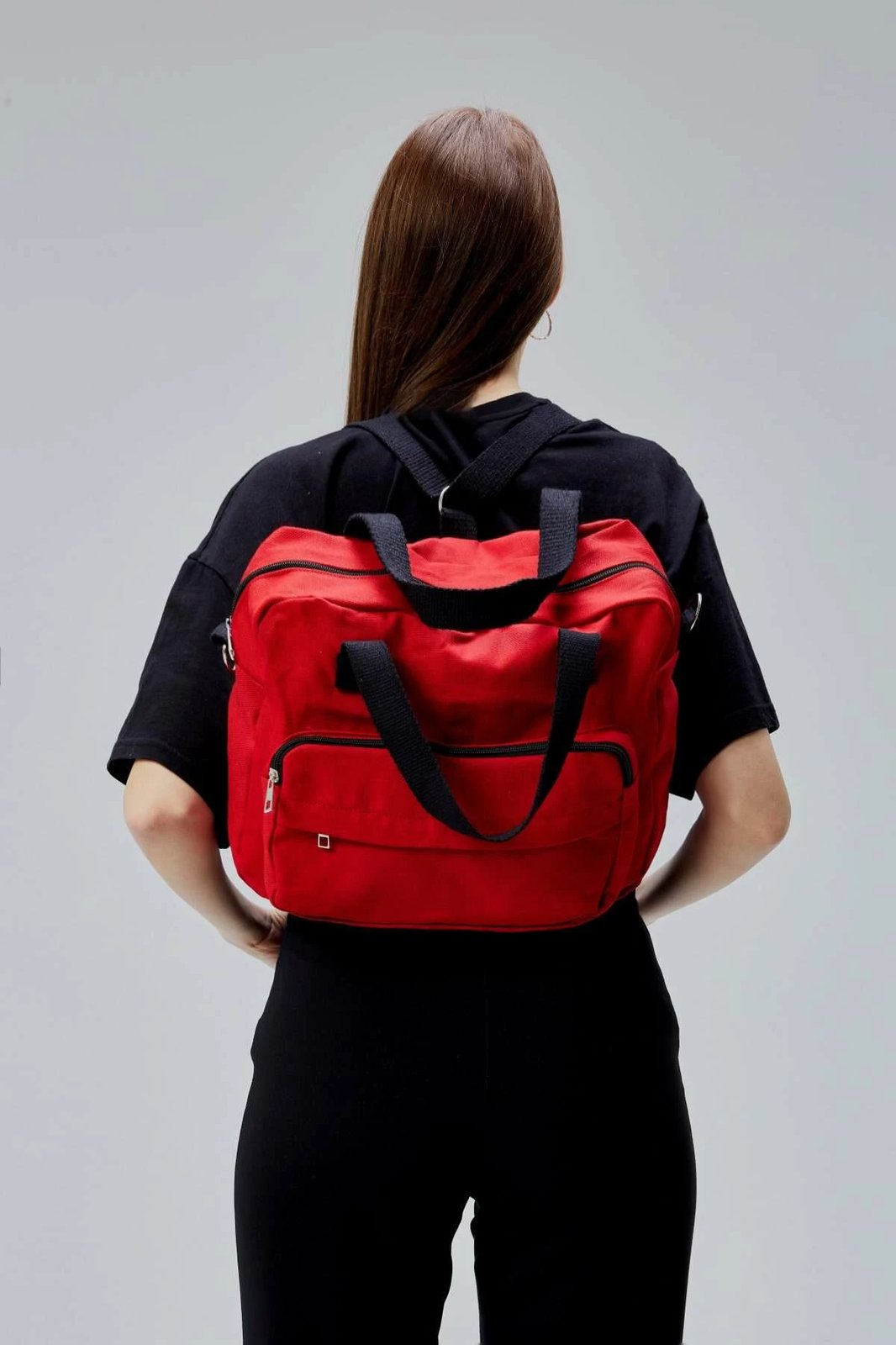 Çantë tote e kuqe, Zoozie Bags, 2386