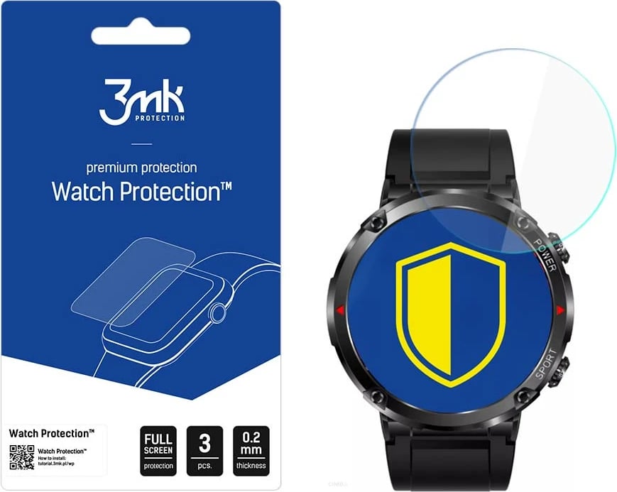 Xham mbrojtës për smartwatch 3mk Protection, Rubicon RNCE96, 3 copë