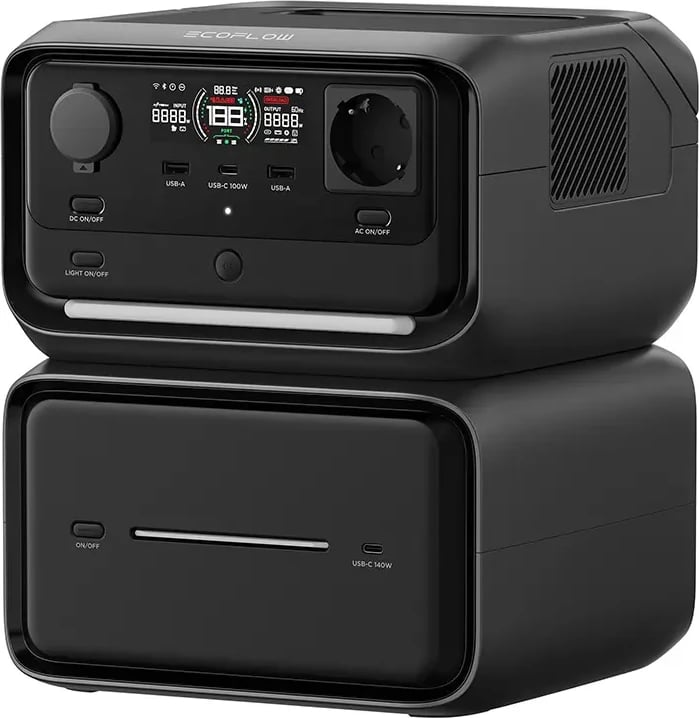 Stacion portativ energjie EcoFlow River 3 Max Plus, 858 Wh, i zi