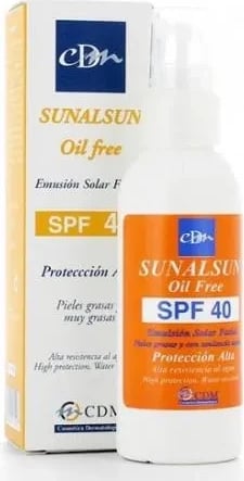 Krem dielli pa vaj CDM Sunalsun Oil Free SPF 40 unisex 75ml
