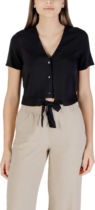 Bluzë Vero Moda femra, e zezë