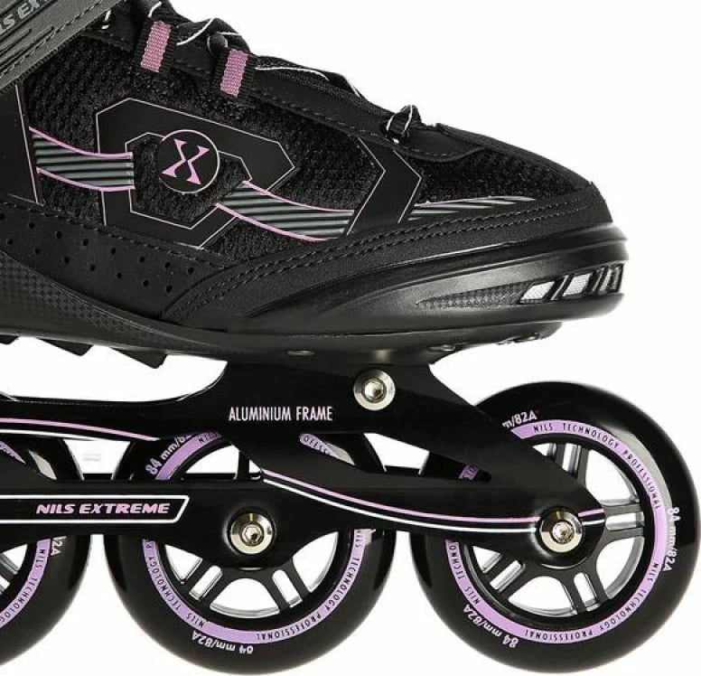 Rollera Nils Extreme unisex, të zeza e të purpurta