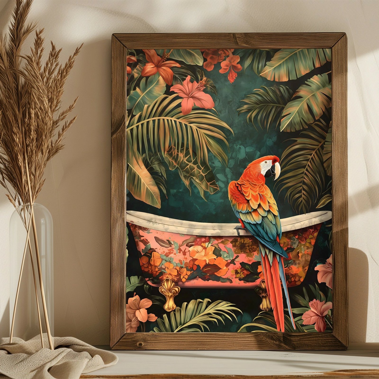 Pikturë dekorative me kornizë MDF, shumëngjyrëshe, Wallity AI178, 35x47x3.5cm