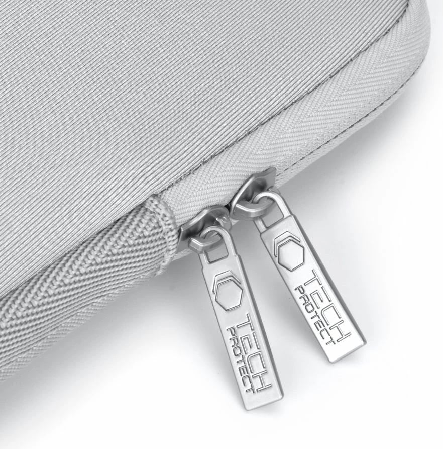 Kasë laptopi Tech-Protect NeoSlim 13-14 inç me çantë aksesorësh, Gri set