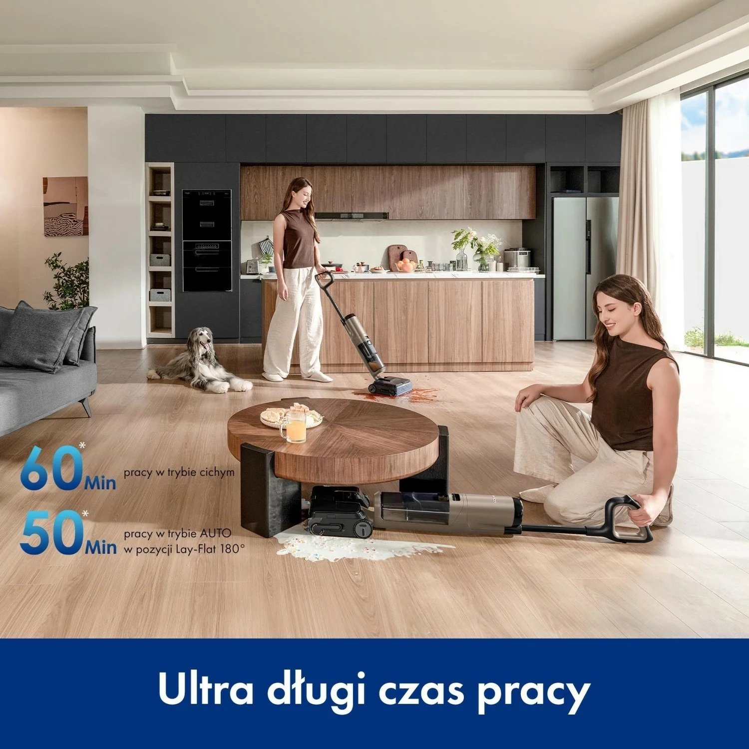 Kasë fshese Tineco Floor One S7 MAX Gold, pa kabllo, ngjyrë kafe