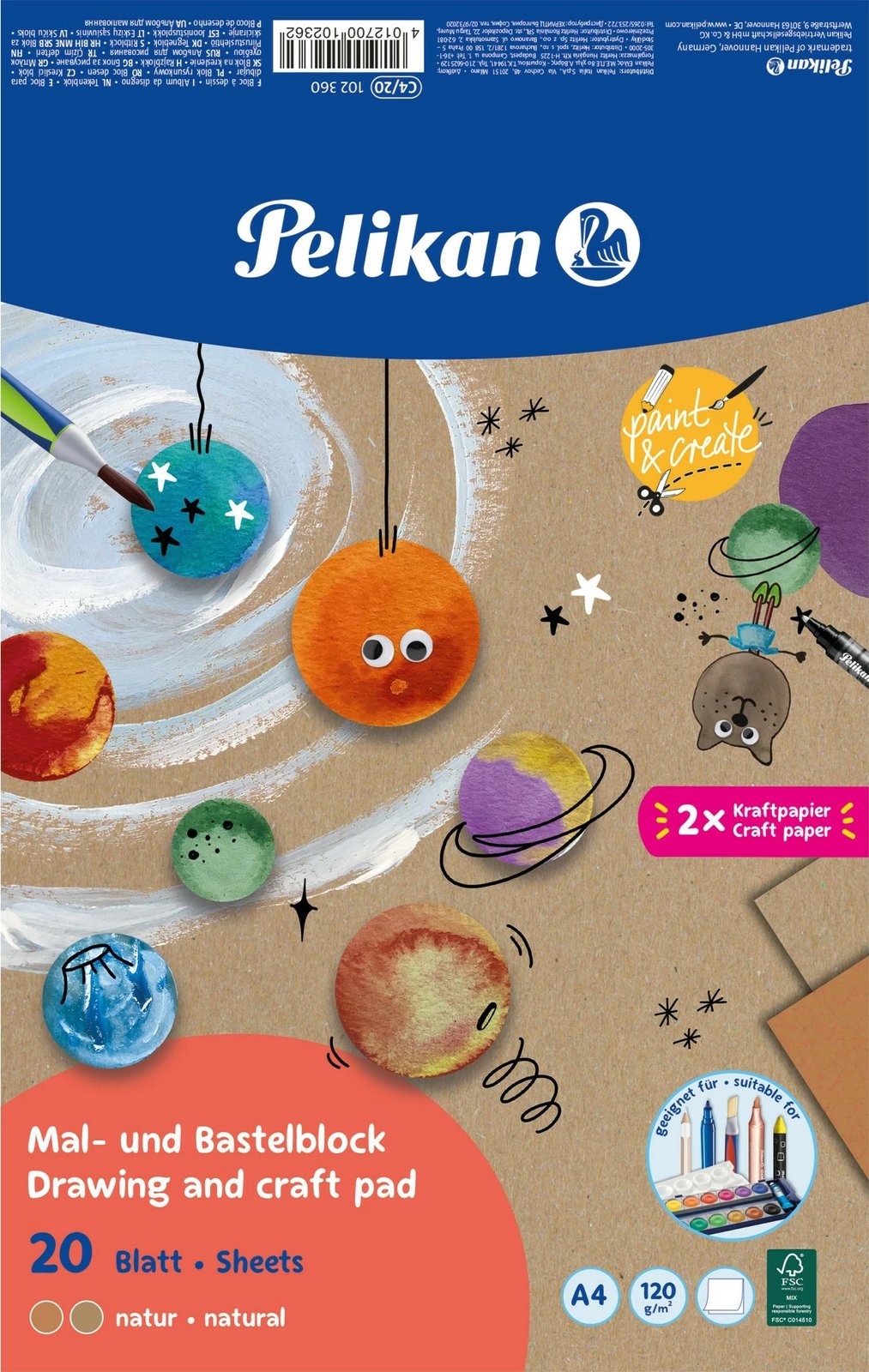 Libër ngjyrosje Pelikan 102360, 20 faqe, për fëmijë, multikolor