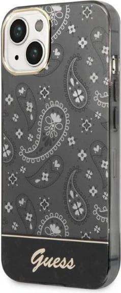 Mbështjellës Guess Bandana Paisley për iPhone 14 Plus 6.7", i zi, hardcase Mbështjellës Guess Bandana Paisley për iPhone 14 Plus 6.7", i zi, hardcase