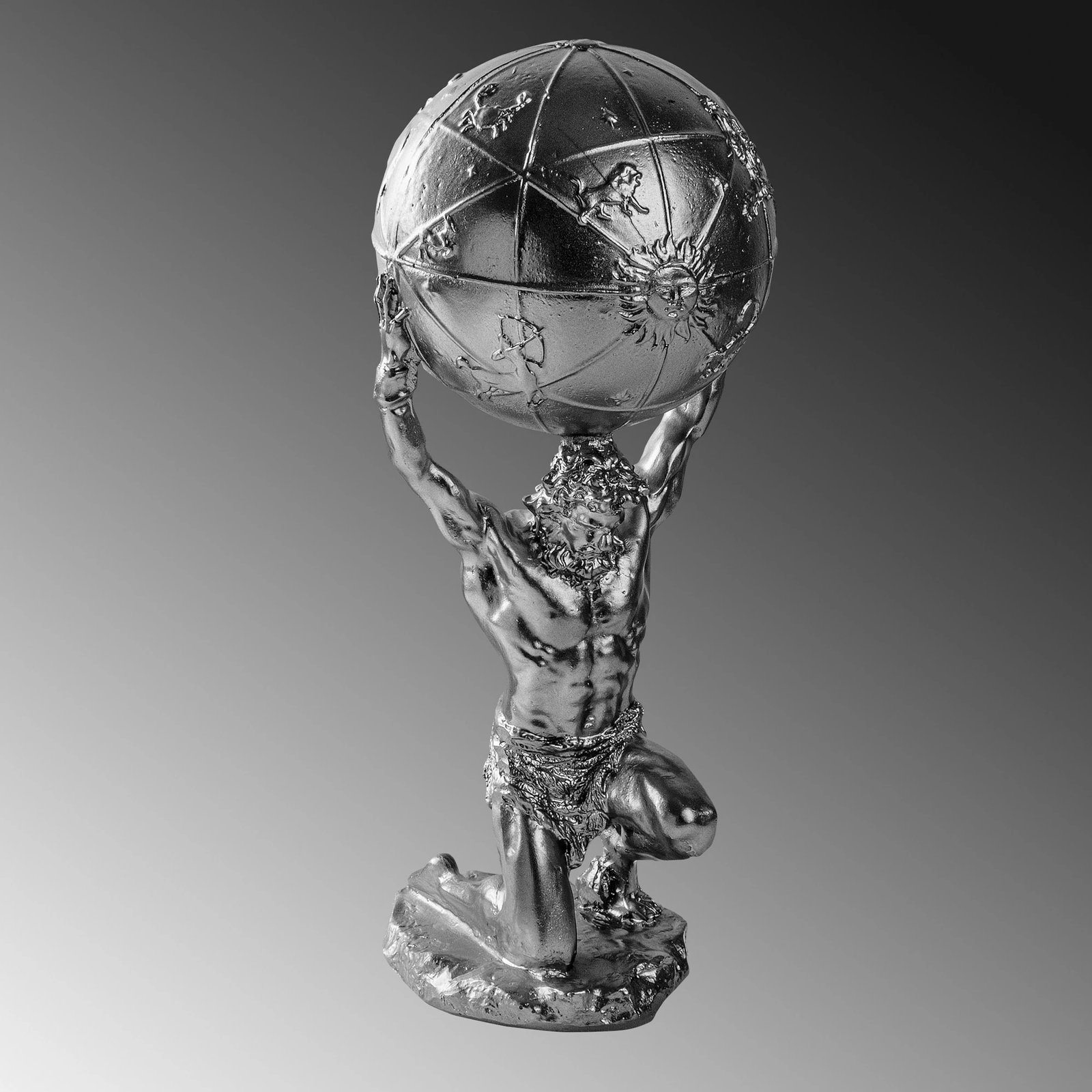 Objekt dekorativ Aberto Design, Yak-039-B, ngjyrë argjendi