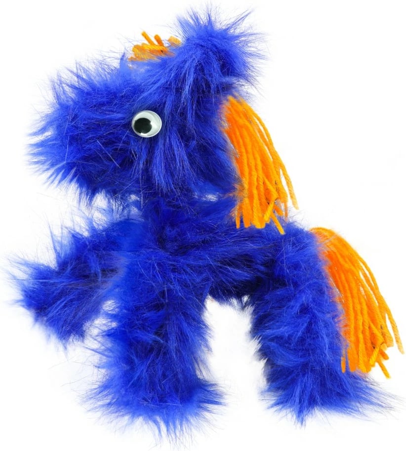 Set kreativ MG DYSTRYBUCJA Crazy Fuzzy Dancing Pony, me tel të butë dhe ngjitëse, Rozë