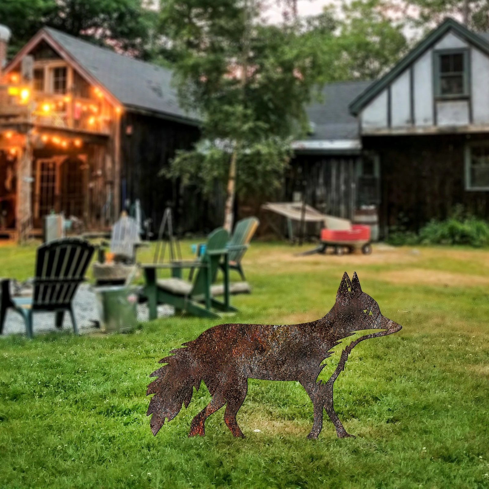 Objekt dekorativ për kopsht, dhelpër, Aberto Design, shumëngjyrësh, 48x50cm