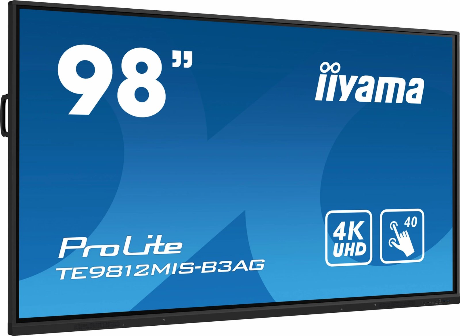 Monitor interaktiv iiyama TE9812MIS-B3AG 98 inç 4K UHD, Wi-Fi, Touchscreen, zi