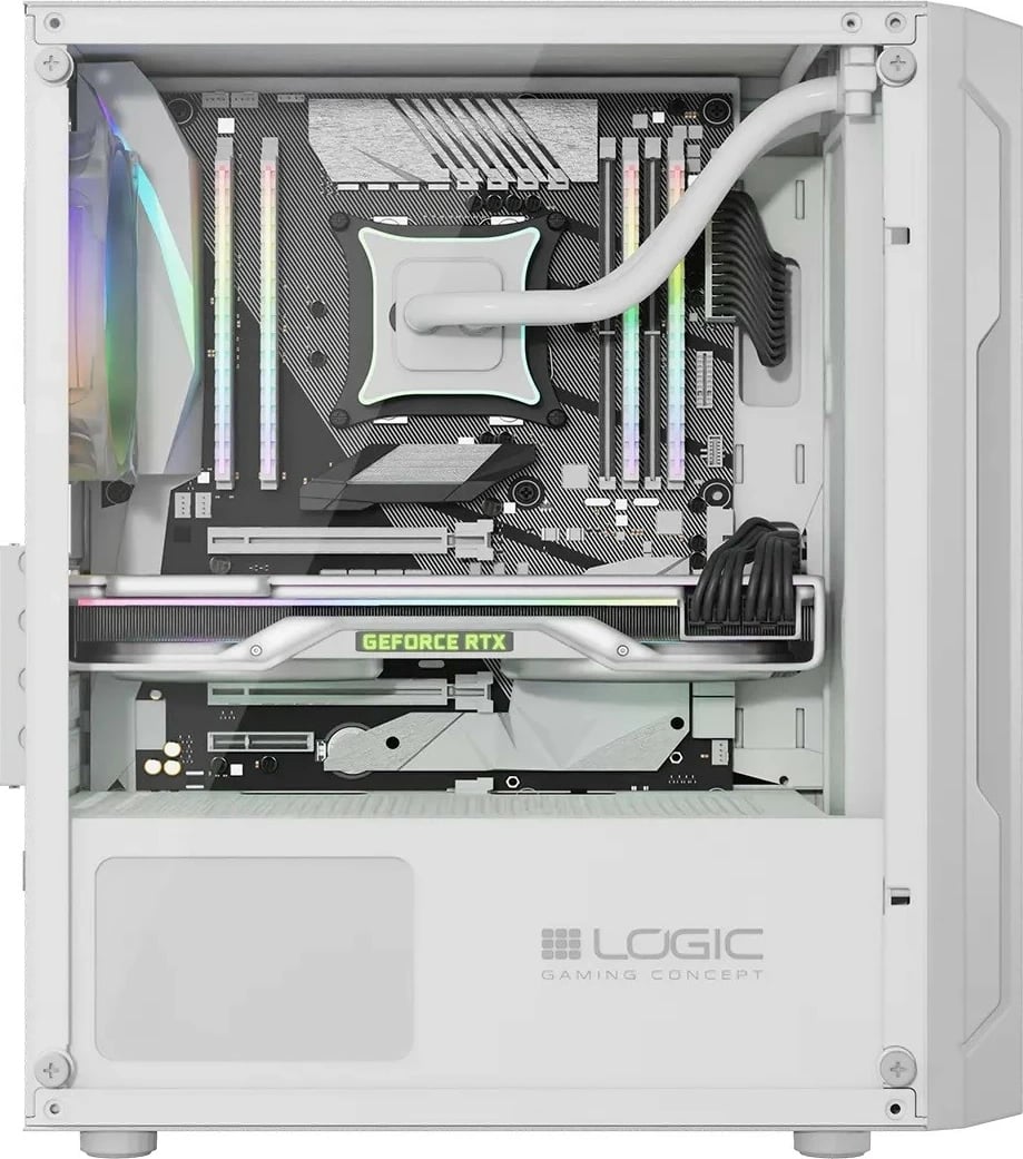 Kasë Logic Concept Aramis ARGB Mini USB 3.0, e bardhë