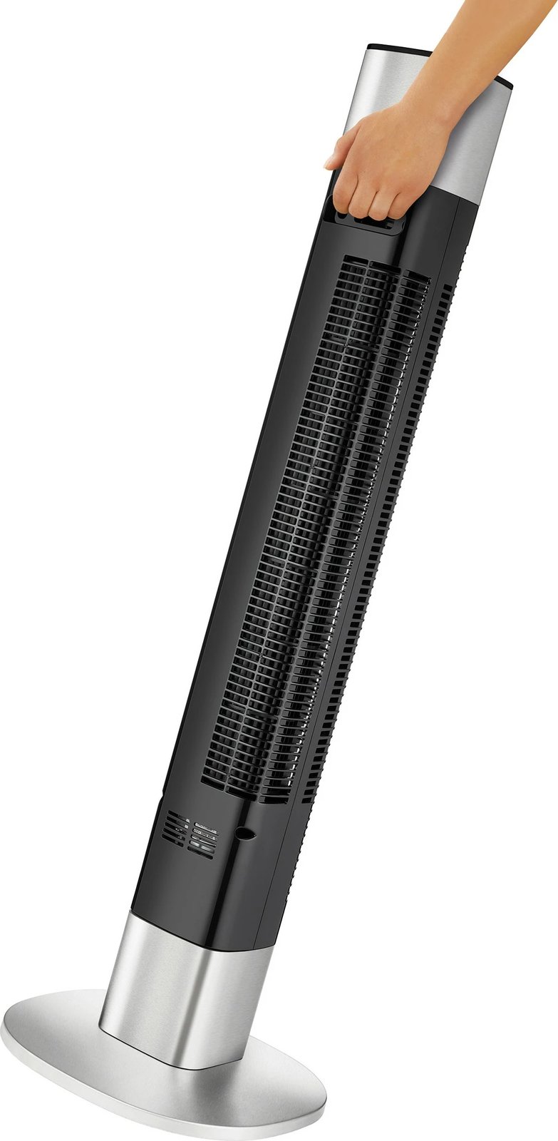 Ventilator kullë UNOLD Edel, LED display, 3 shpejtësi, timer 8 orë, i zi/çelik