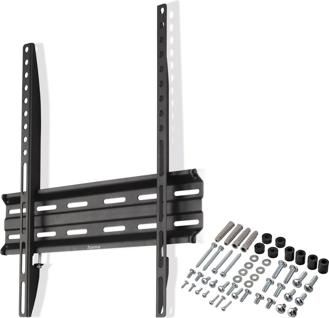 Mbajtëse muri TV, Hama 220809, VESA 75x75-400x400, fiks, 32-65 inç, 35 kg, e zezë