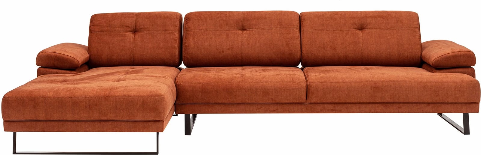 Këndare Atelier del Sofa Mustang, e madhe, kënd i majtë, portokalli