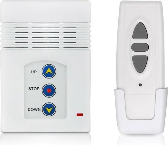 Ekran projekcioni elektrik Maclean MC-592, 100", 200x150 cm, 4:3, i bardhë, për mur ose tavan