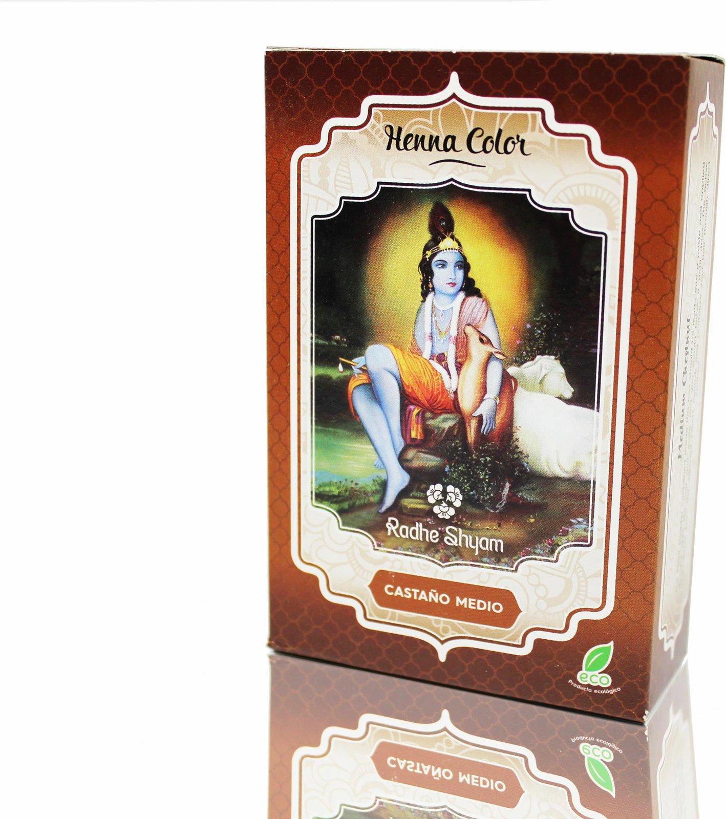 Pluhur henna për flokë RADHE Castaño Medio, 100g