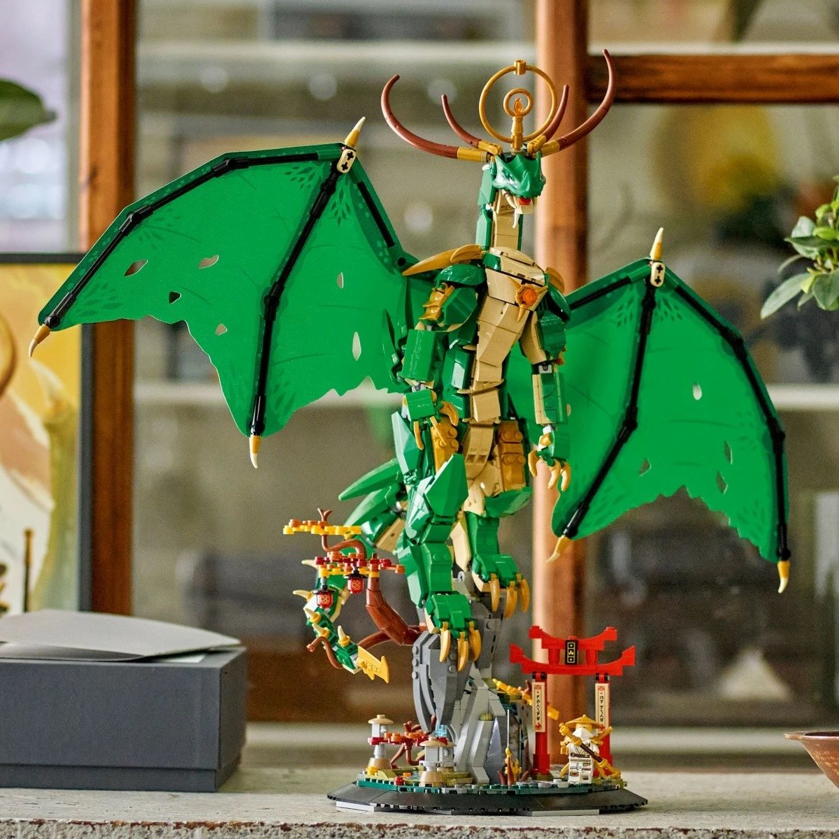 Set ndërtimi LEGO Ninjago Guardian Dragon 71847, 1650 pjesë, i gjelbër