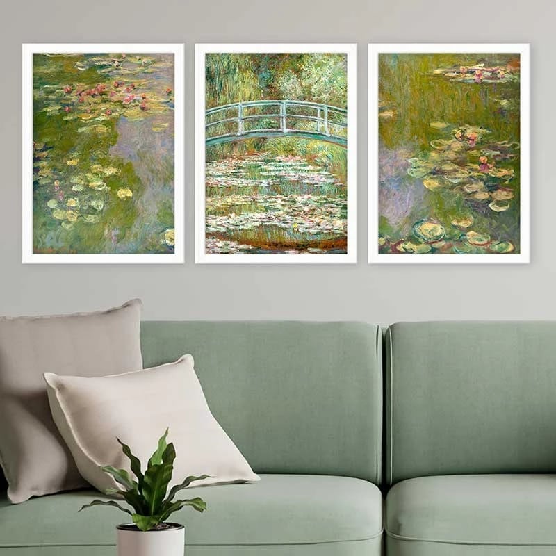 Pikturë dekorative me kornizë (3 copë), Wallity, 3BC_UN2680947_3545