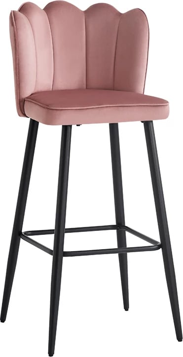 Karrige për bar Velvi, ngjyrë mollë e kalbur, 43x62x95cm