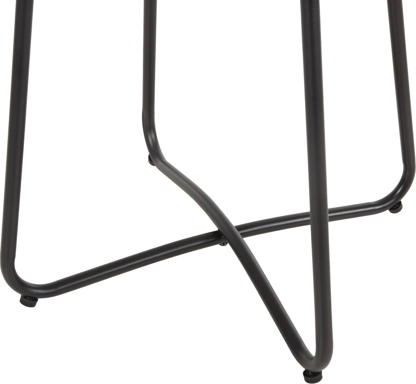 Tavolinë kafeje GERRY FH5717.11 p.e. rattan, kornizë metalike e zezë, 50x50x47,5 cm