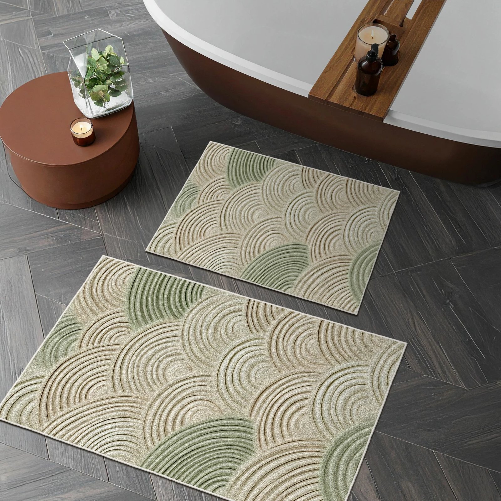 Set tapetash për banjo (2 copë), Mijolnir, Asr40, ngjyrë e gjelbër