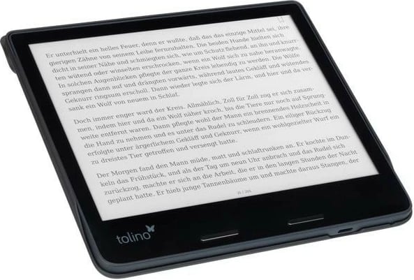 Mbështjellës Tolino EPOS epos 3, lëkurë artificiale, i zi