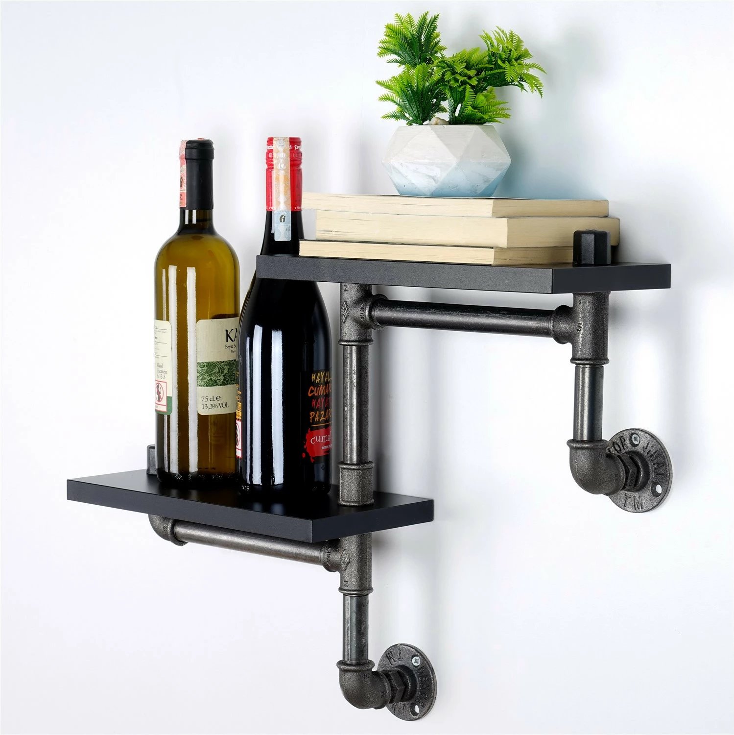 Raft muri me tuba, ngjyrë e zezë, BORURAF242