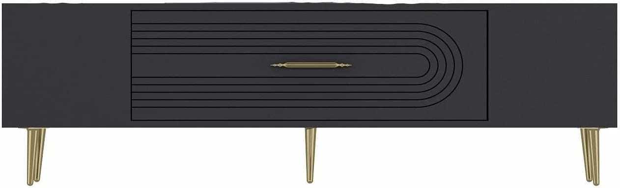 Komodë TV Skye Decor, anthracite, gold, Dekol3