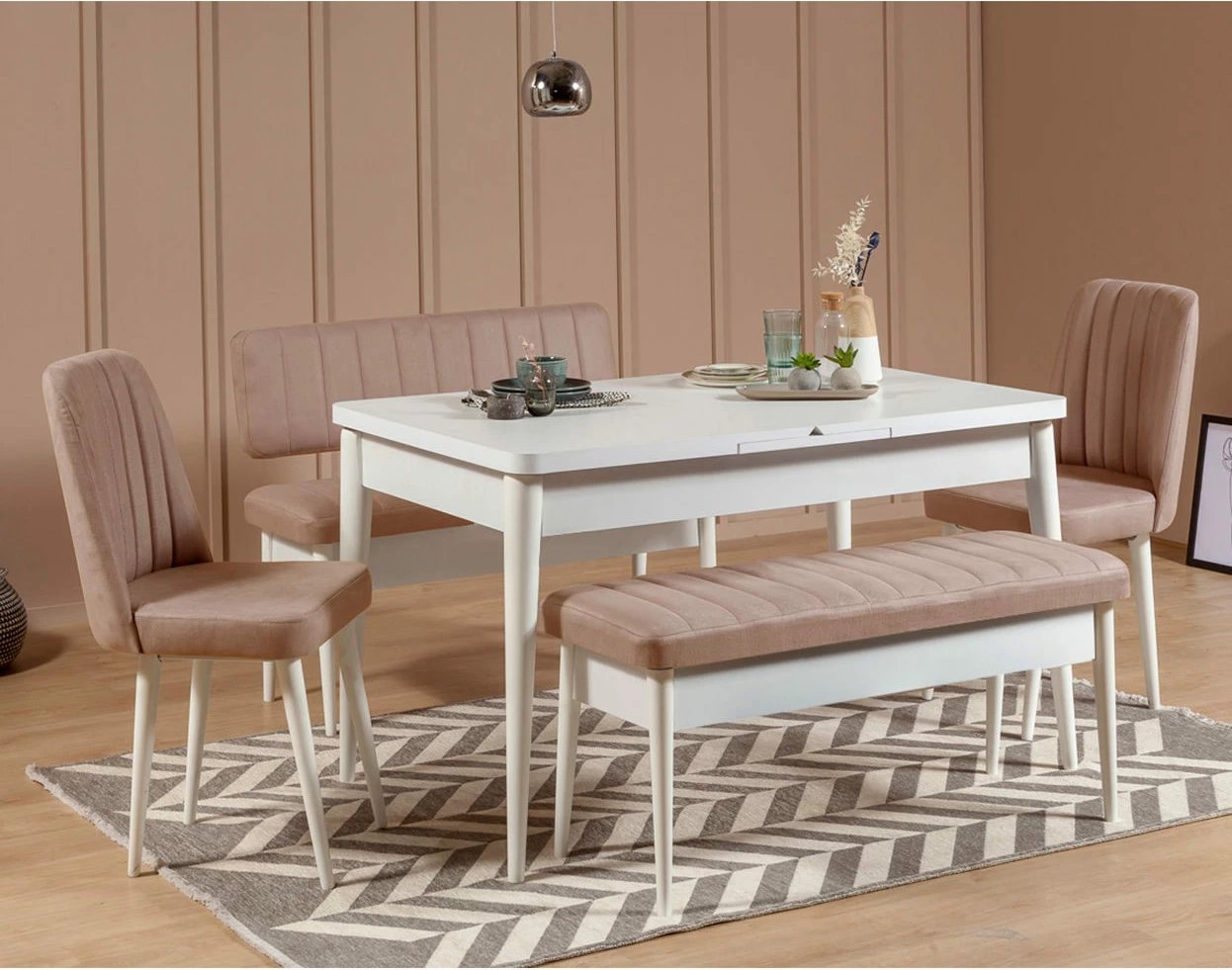 Bank Hanah Home, Vina, e bardhë, Stone