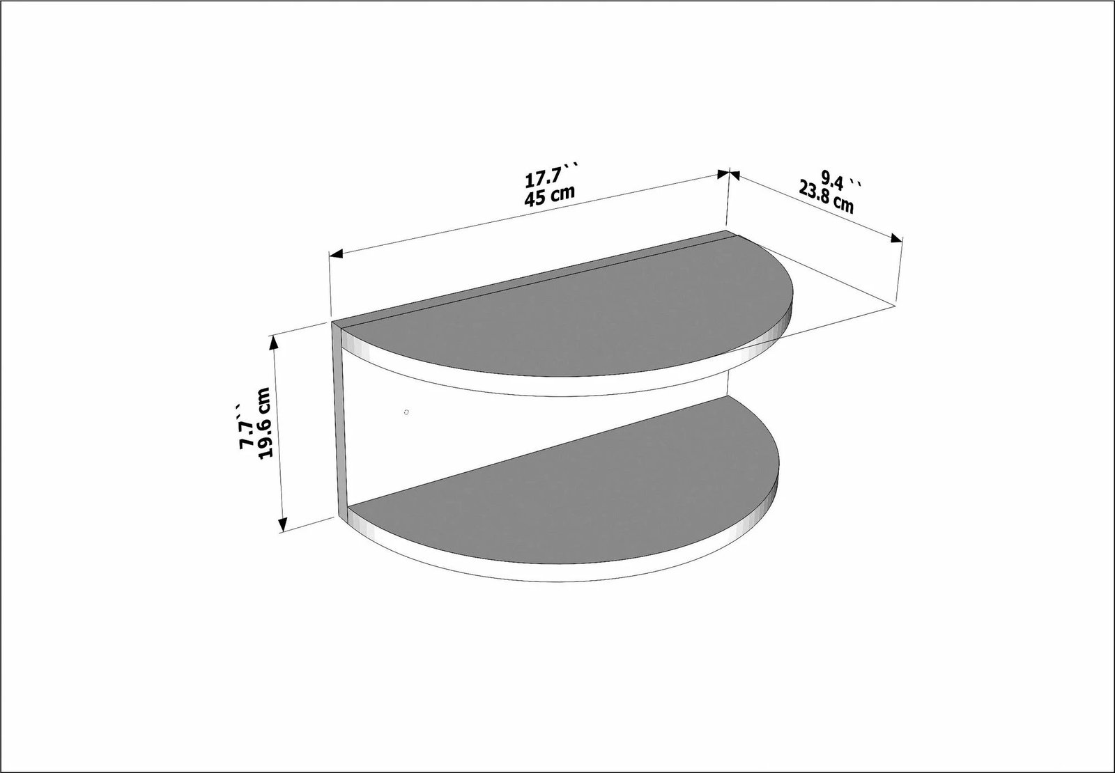 Komodinë nate Skye Decor, ngjyrë Ephesus, Bella