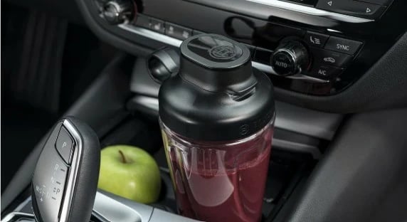 Blender tavoline mini, Bosch, MMB2111S, 0.6 L, 450 W, shishe ToGo, e zezë/argjendtë