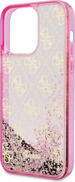 Mbështjellës Guess Liquid Glitter 4G për iPhone 14 Pro Max 6.7", Rozë Mbështjellës Guess Liquid Glitter 4G për iPhone 14 Pro Max 6.7", Rozë