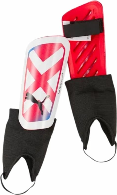 Mbrojtëse për kyçin e këmbës për futboll Puma Ultra Light, për meshkuj, të bardha me të kuqe