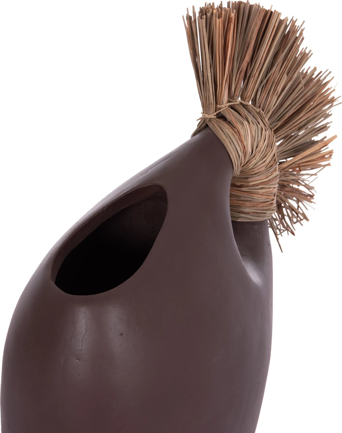 Vazo dekorative tavoline ALICA2, terrakotë, ngjyrë çokollate, bar i thatë, 44x18x50cm Vazo dekorative tavoline ALICA2, terrakotë, ngjyrë çokollate, bar i thatë, 44x18x50cm