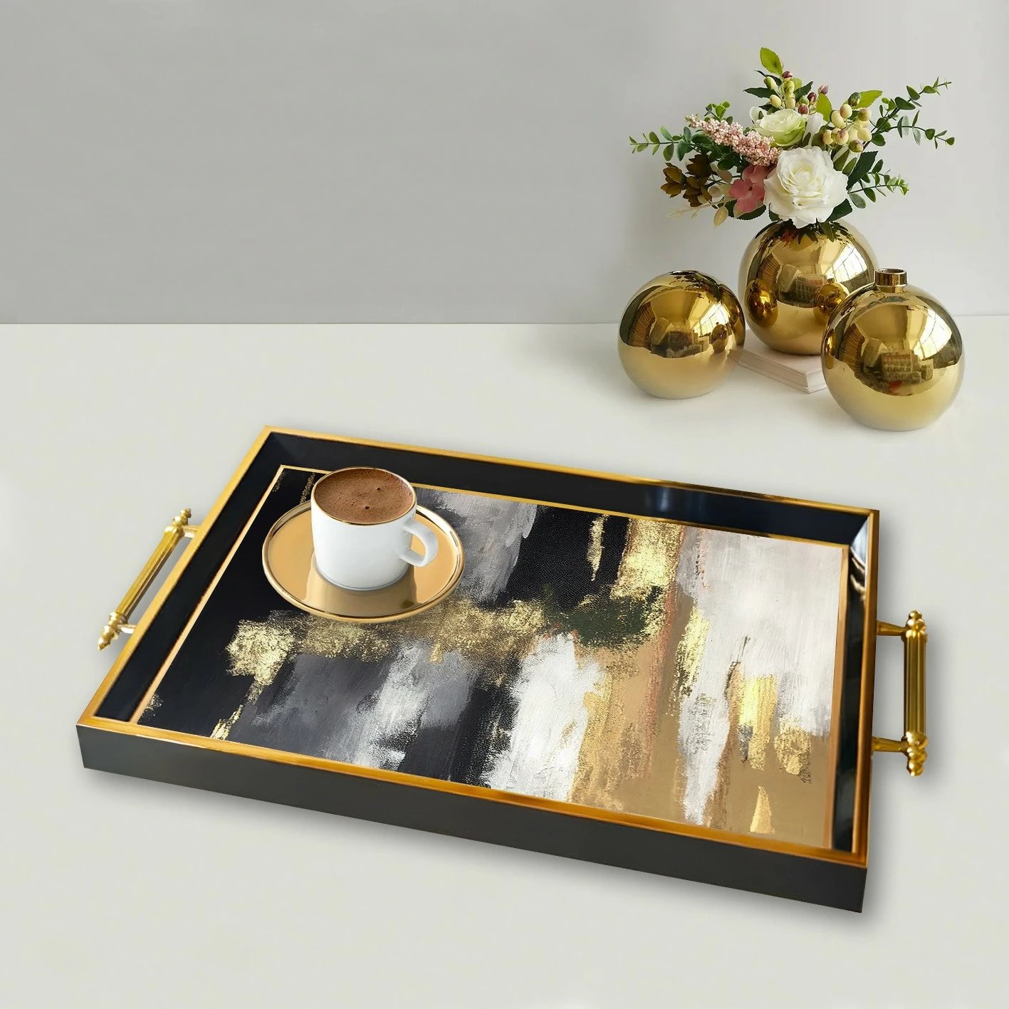 Tabaka qelqi, dizajn abstrakt, shumëngjyrëshe, TPA9840