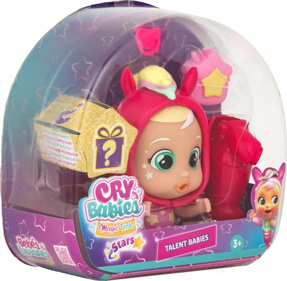 Kukull Cry Babies Magic Tears Di Stars Talent, Tm Toys, IMC916135, për vajza, plastikë, rozë Kukull Cry Babies Magic Tears Di Stars Talent, Tm Toys, IMC916135, për vajza, plastikë, rozë