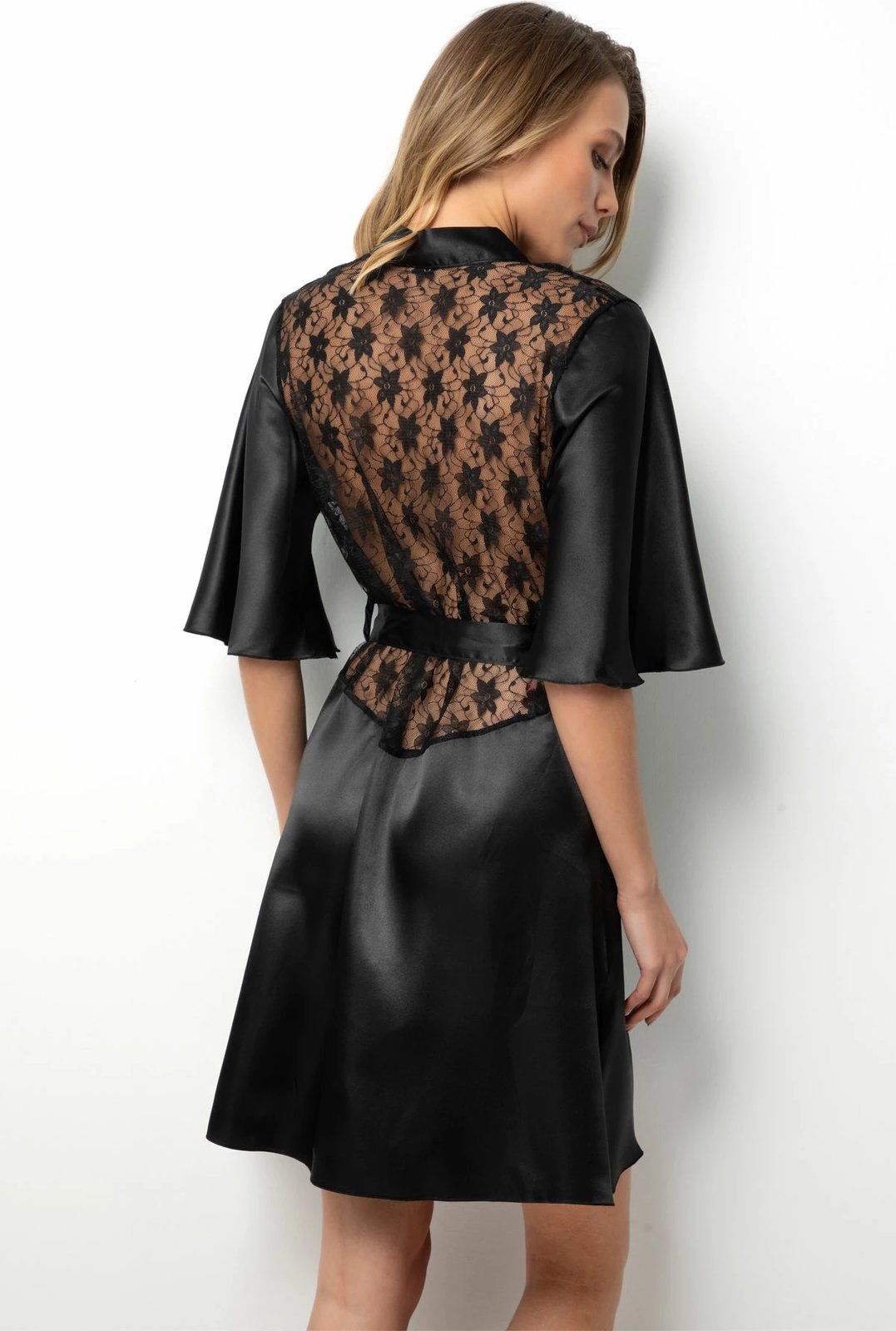 Rrobë mëngjesi Jumeon, e zezë, 001-018303